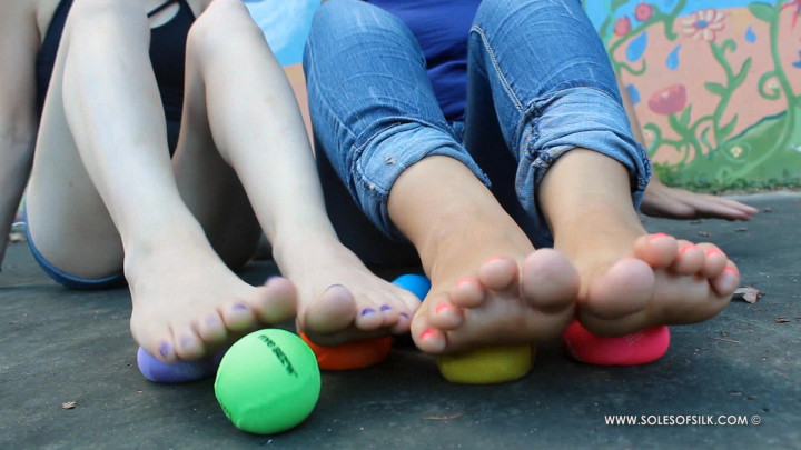 Soles of Silk - Kelsey Jasey Rae squishy ball stomp